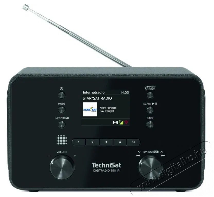 TechniSat Digitradio 550 IR, black Audio-Video / Hifi / Multim&eacute;dia - R&aacute;di&oacute; / &oacute;r&aacute;s r&aacute;di&oacute; - Internet webr&aacute;di&oacute; - 526301