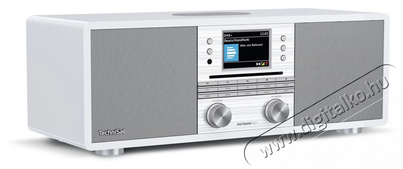 TechniSat DIGITRADIO 650, white / silver Audio-Video / Hifi / Multim&eacute;dia - R&aacute;di&oacute; / &oacute;r&aacute;s r&aacute;di&oacute; - Internet webr&aacute;di&oacute; - 526297