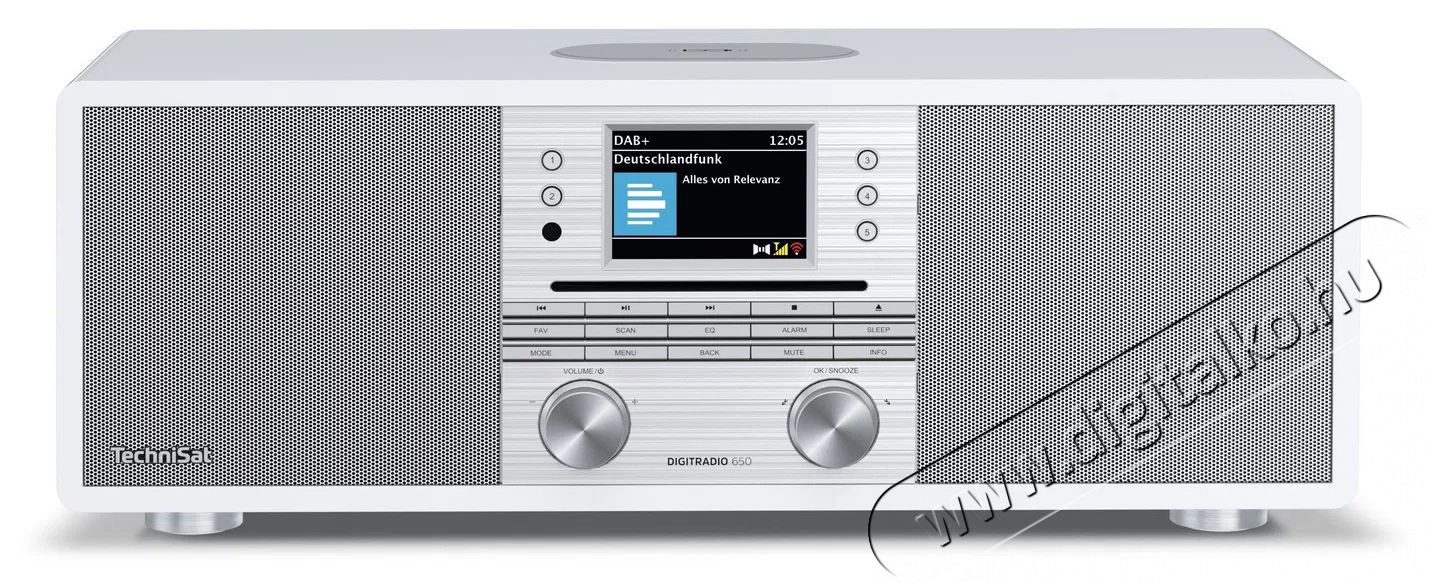 TechniSat DIGITRADIO 650, white / silver Audio-Video / Hifi / Multim&eacute;dia - R&aacute;di&oacute; / &oacute;r&aacute;s r&aacute;di&oacute; - Internet webr&aacute;di&oacute; - 526297