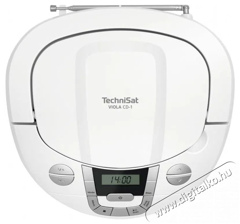 TechniSat VIOLA CD-1, feh&eacute;r Audio-Video / Hifi / Multim&eacute;dia - Hordozhat&oacute; CD / DVD / Multim&eacute;dia k&eacute;sz&uuml;l&eacute;k - Hordozhat&oacute; CD / Multim&eacute;dia r&aacute;di&oacute;magn&oacute; / Boombox - 526296