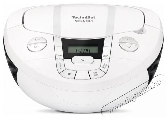 TechniSat VIOLA CD-1, feh&eacute;r Audio-Video / Hifi / Multim&eacute;dia - Hordozhat&oacute; CD / DVD / Multim&eacute;dia k&eacute;sz&uuml;l&eacute;k - Hordozhat&oacute; CD / Multim&eacute;dia r&aacute;di&oacute;magn&oacute; / Boombox - 526296