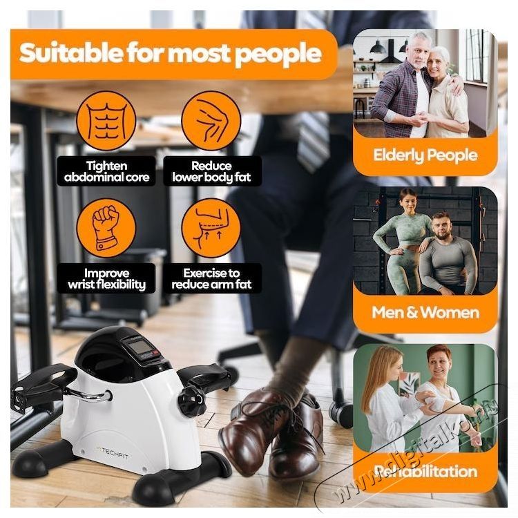 TECHFIT PED3 Rehabilit&aacute;ci&oacute;s edzőker&eacute;kp&aacute;r, edzőkomputer, 14 intenzit&aacute;si fokozattal Sz&eacute;ps&eacute;g&aacute;pol&aacute;s / Eg&eacute;szs&eacute;g - Egy&eacute;b sz&eacute;ps&eacute;g / eg&eacute;szs&eacute;g term&eacute;k - 534718