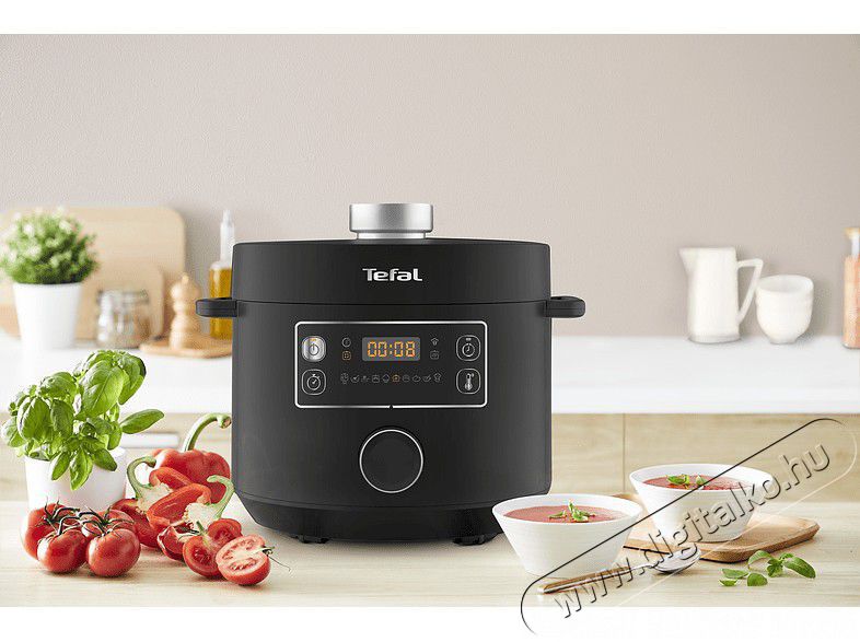 Tefal CY754830 Turbo Cuisine multifunkci&oacute;s főzőed&eacute;ny Konyhai term&eacute;kek - Konyhai kisg&eacute;p (s&uuml;t&eacute;s / főz&eacute;s / hűt&eacute;s / &eacute;telk&eacute;sz&iacute;t&eacute;s) - L&eacute;gkever&eacute;ses főzőg&eacute;p / elektromos kukta / multifunkci&oacute;s s&uuml;tő - 377742