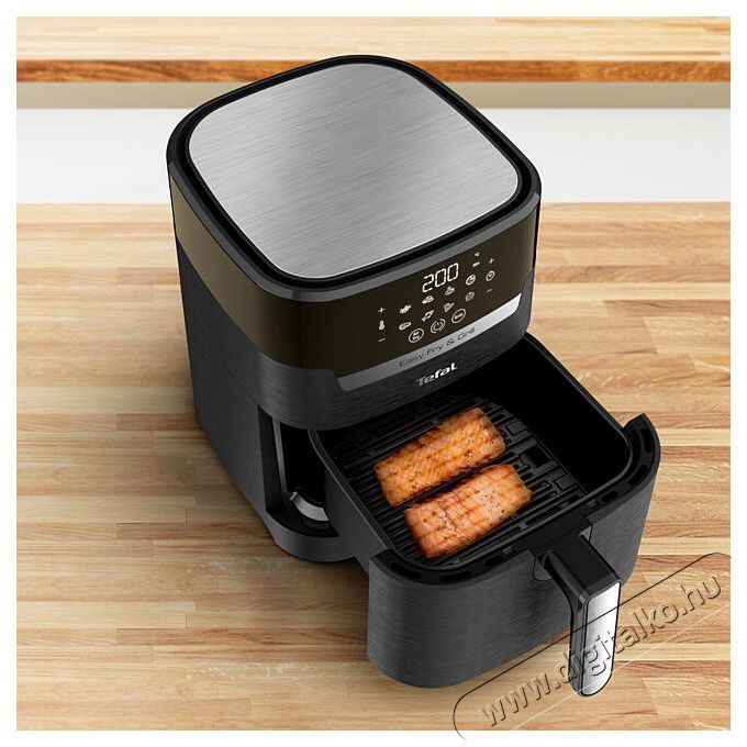 Tefal EY505815 Forr&oacute;levegős fritőz Konyhai term&eacute;kek - Konyhai kisg&eacute;p (s&uuml;t&eacute;s / főz&eacute;s / hűt&eacute;s / &eacute;telk&eacute;sz&iacute;t&eacute;s) - L&eacute;gkever&eacute;ses főzőg&eacute;p / elektromos kukta / multifunkci&oacute;s s&uuml;tő - 381723