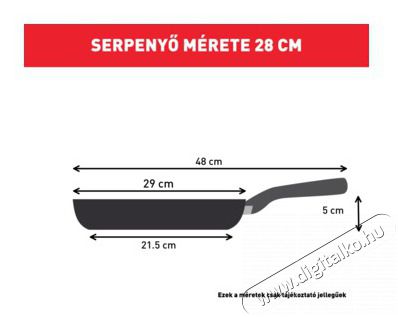 Tefal B8171944 Intuition Wok serpenyő 28cm Konyhai term&eacute;kek - Ed&eacute;ny - Wok serpenyő - 383004