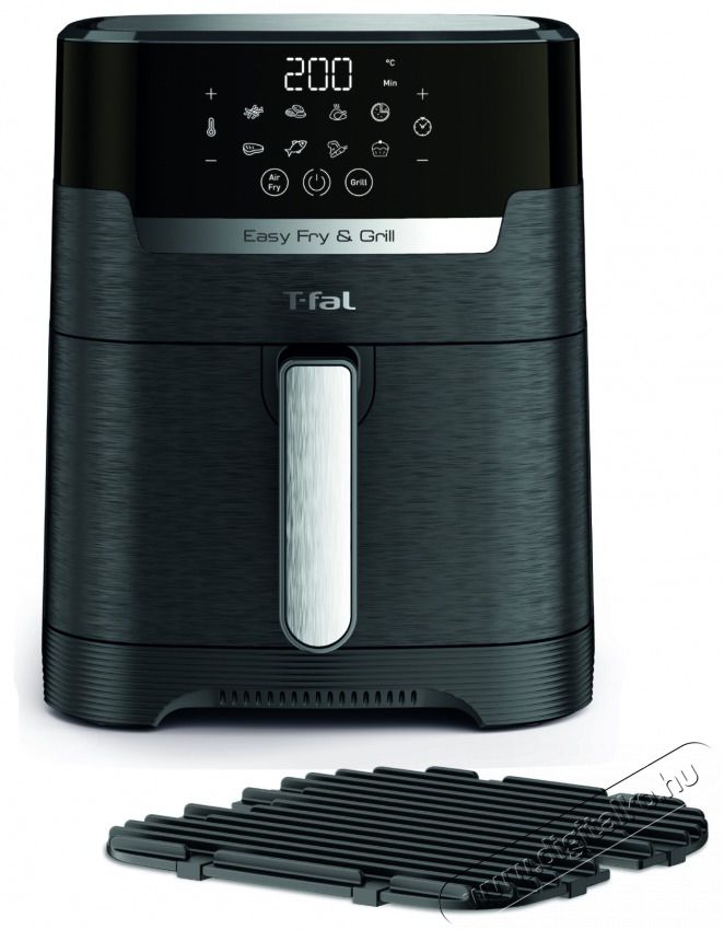 Tefal EY505815 Forr&oacute;levegős fritőz Konyhai term&eacute;kek - Konyhai kisg&eacute;p (s&uuml;t&eacute;s / főz&eacute;s / hűt&eacute;s / &eacute;telk&eacute;sz&iacute;t&eacute;s) - L&eacute;gkever&eacute;ses főzőg&eacute;p / elektromos kukta / multifunkci&oacute;s s&uuml;tő - 381723