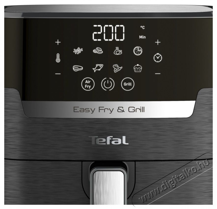 Tefal EY505815 Forr&oacute;levegős fritőz Konyhai term&eacute;kek - Konyhai kisg&eacute;p (s&uuml;t&eacute;s / főz&eacute;s / hűt&eacute;s / &eacute;telk&eacute;sz&iacute;t&eacute;s) - L&eacute;gkever&eacute;ses főzőg&eacute;p / elektromos kukta / multifunkci&oacute;s s&uuml;tő - 381723