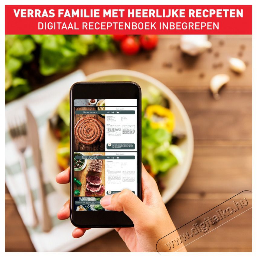 Tefal EY505815 Forr&oacute;levegős fritőz Konyhai term&eacute;kek - Konyhai kisg&eacute;p (s&uuml;t&eacute;s / főz&eacute;s / hűt&eacute;s / &eacute;telk&eacute;sz&iacute;t&eacute;s) - L&eacute;gkever&eacute;ses főzőg&eacute;p / elektromos kukta / multifunkci&oacute;s s&uuml;tő - 381723