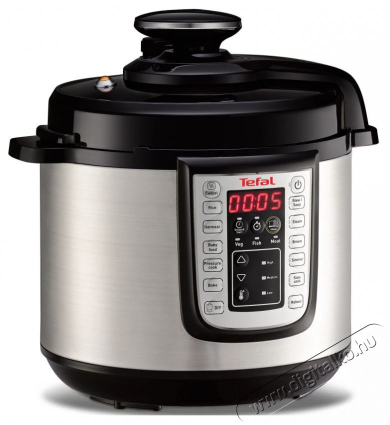 Tefal CY505E30 One Pot Elektromos kukta Konyhai term&eacute;kek - Konyhai kisg&eacute;p (s&uuml;t&eacute;s / főz&eacute;s / hűt&eacute;s / &eacute;telk&eacute;sz&iacute;t&eacute;s) - L&eacute;gkever&eacute;ses főzőg&eacute;p / elektromos kukta / multifunkci&oacute;s s&uuml;tő - 400072