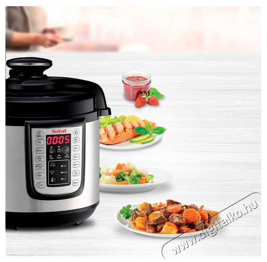 Tefal CY505E30 One Pot Elektromos kukta Konyhai term&eacute;kek - Konyhai kisg&eacute;p (s&uuml;t&eacute;s / főz&eacute;s / hűt&eacute;s / &eacute;telk&eacute;sz&iacute;t&eacute;s) - L&eacute;gkever&eacute;ses főzőg&eacute;p / elektromos kukta / multifunkci&oacute;s s&uuml;tő - 400072