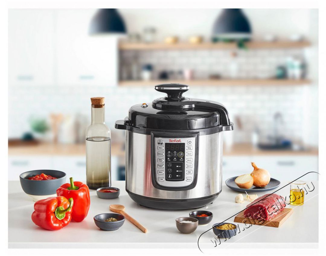 Tefal CY505E30 One Pot Elektromos kukta Konyhai term&eacute;kek - Konyhai kisg&eacute;p (s&uuml;t&eacute;s / főz&eacute;s / hűt&eacute;s / &eacute;telk&eacute;sz&iacute;t&eacute;s) - L&eacute;gkever&eacute;ses főzőg&eacute;p / elektromos kukta / multifunkci&oacute;s s&uuml;tő - 400072