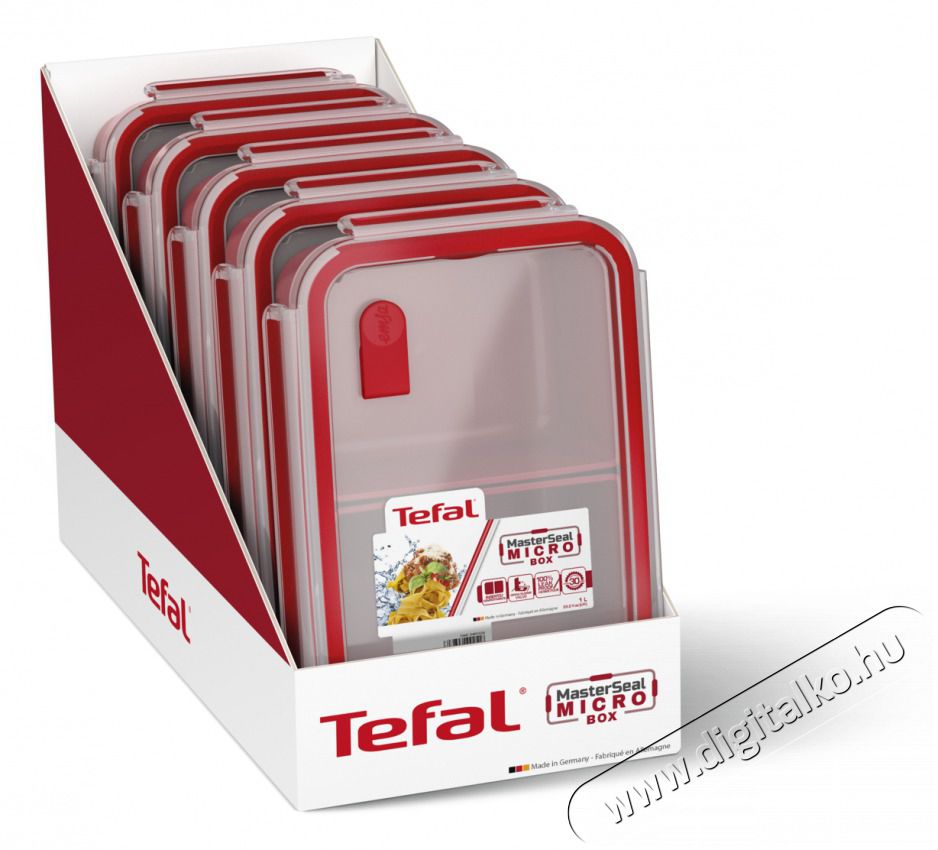 Tefal K3102312 MasterSeal Micro 1l n&eacute;gysz&ouml;gletű t&aacute;rol&oacute;doboz Konyhai term&eacute;kek - Ed&eacute;ny - &Eacute;telt&aacute;rol&oacute; - 435445