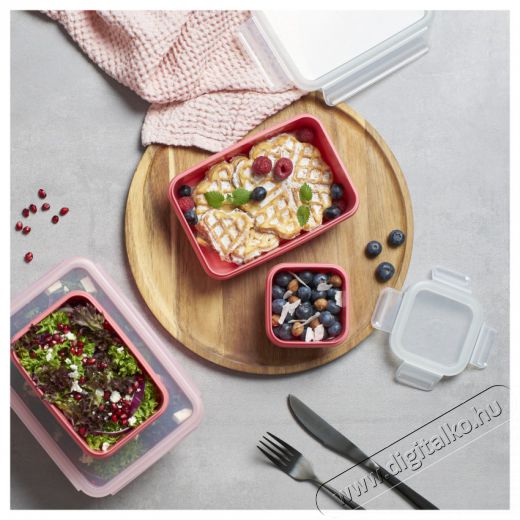 Tefal N1012910 N&eacute;gysz&ouml;gletű t&aacute;rol&oacute;ed&eacute;ny 2.2 L piros Konyhai term&eacute;kek - Konyhai eszk&ouml;z - Egy&eacute;b konyhai eszk&ouml;z - 465216