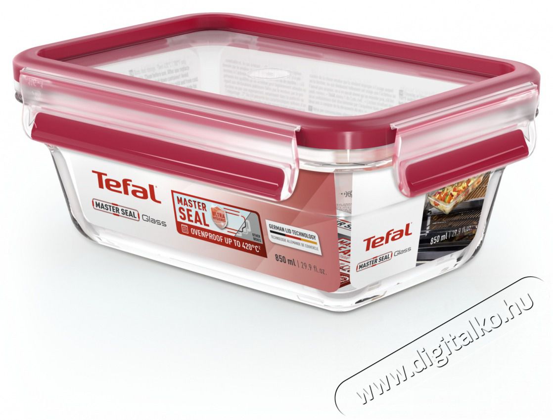 Tefal N1040810 N&Eacute;GYSZ&Ouml;GLETŰ &Uuml;VEGT&Aacute;ROL&Oacute; 0,85 L MSEAL GLASS D&Oacute;ZA Konyhai term&eacute;kek - Konyhai eszk&ouml;z - Egy&eacute;b konyhai eszk&ouml;z - 465212