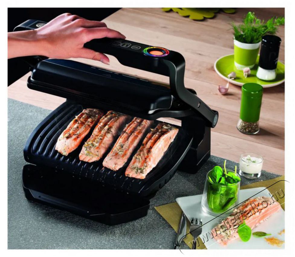 Tefal GC714834 Asztali grill Konyhai term&eacute;kek - Konyhai kisg&eacute;p (s&uuml;t&eacute;s / főz&eacute;s / hűt&eacute;s / &eacute;telk&eacute;sz&iacute;t&eacute;s) - Kontakt grill s&uuml;tő / s&uuml;tőlap - 384213