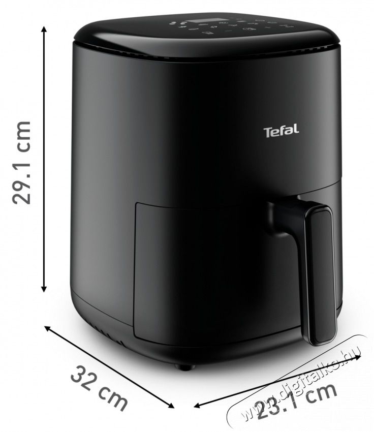 Tefal EY145810 Easy Fry Compact fekete 3 L forr&oacute;levegős s&uuml;tő Konyhai term&eacute;kek - Konyhai kisg&eacute;p (s&uuml;t&eacute;s / főz&eacute;s / hűt&eacute;s / &eacute;telk&eacute;sz&iacute;t&eacute;s) - L&eacute;gkever&eacute;ses főzőg&eacute;p / elektromos kukta / multifunkci&oacute;s s&uuml;tő - 501131