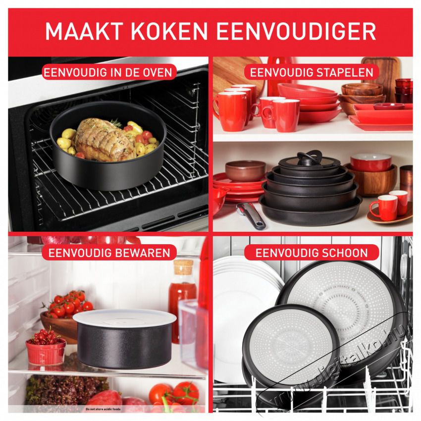 Tefal L7630632 INGENIO Unlimited 28 cm serpenyő Konyhai term&eacute;kek - Ed&eacute;ny - Serpenyő - 501204