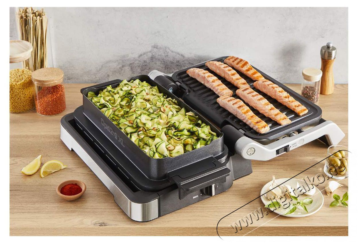 Tefal GC784D30 OptiGrill 4 az 1-ben XL tepsivel Konyhai term&eacute;kek - Konyhai kisg&eacute;p (s&uuml;t&eacute;s / főz&eacute;s / hűt&eacute;s / &eacute;telk&eacute;sz&iacute;t&eacute;s) - Kontakt grill s&uuml;tő / s&uuml;tőlap - 501342