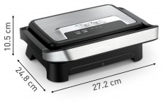 Tefal GC270D10 Inicio Compact sz&uuml;rke-fekete kontaktgrill Konyhai term&eacute;kek - Konyhai kisg&eacute;p (s&uuml;t&eacute;s / főz&eacute;s / hűt&eacute;s / &eacute;telk&eacute;sz&iacute;t&eacute;s) - Kontakt grill s&uuml;tő / s&uuml;tőlap - 501363