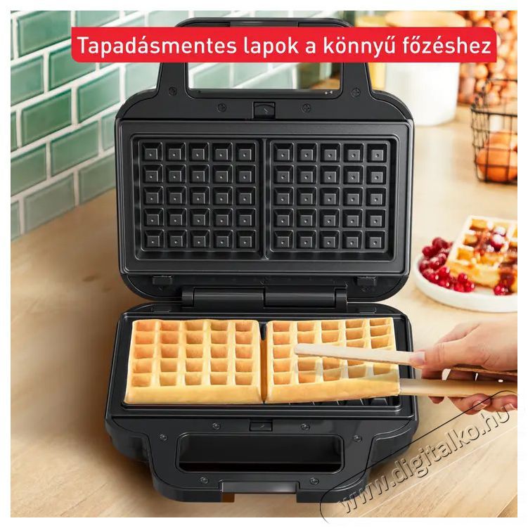 Tefal SW383D10 UltraCompact 3in1 szendvicss&uuml;tő Konyhai term&eacute;kek - Konyhai kisg&eacute;p (s&uuml;t&eacute;s / főz&eacute;s / hűt&eacute;s / &eacute;telk&eacute;sz&iacute;t&eacute;s) - Melegszendvics / gofri s&uuml;tő - 501366