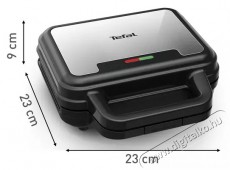 Tefal SW383D10 UltraCompact 3in1 szendvicss&uuml;tő Konyhai term&eacute;kek - Konyhai kisg&eacute;p (s&uuml;t&eacute;s / főz&eacute;s / hűt&eacute;s / &eacute;telk&eacute;sz&iacute;t&eacute;s) - Melegszendvics / gofri s&uuml;tő - 501366