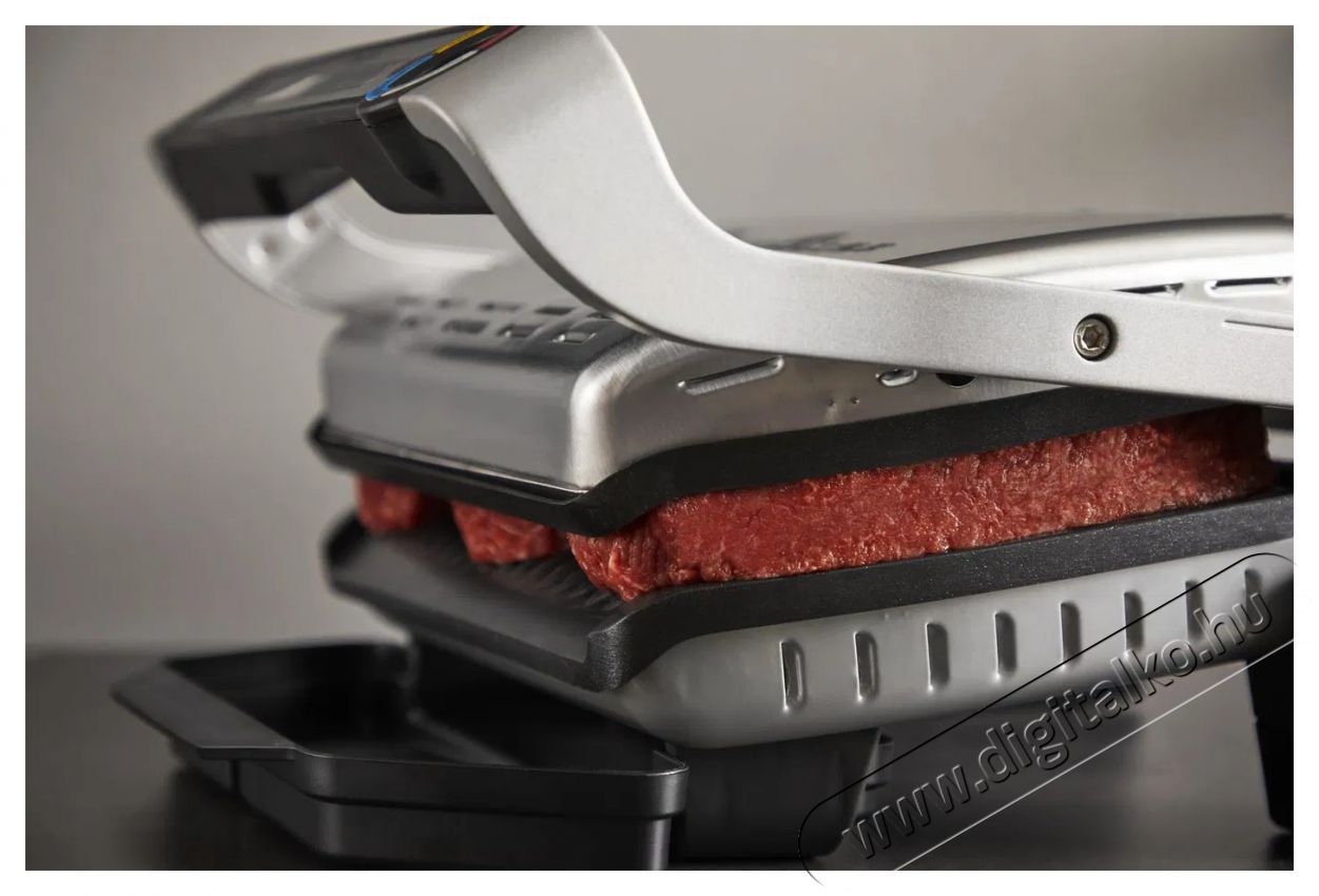 Tefal GC717D10 Optigrill+ Inox Konyhai term&eacute;kek - S&uuml;tő-főzőlap, tűzhely (szabadon&aacute;ll&oacute;) - Mini s&uuml;tő / mini grill / mini konyha - 504943