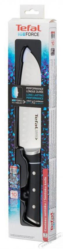 Tefal ICE FORCE rozsdamentes ac&eacute;l santoku k&eacute;s 18 cm Konyhai term&eacute;kek - Konyhai eszk&ouml;z - K&eacute;s / oll&oacute; - 504952