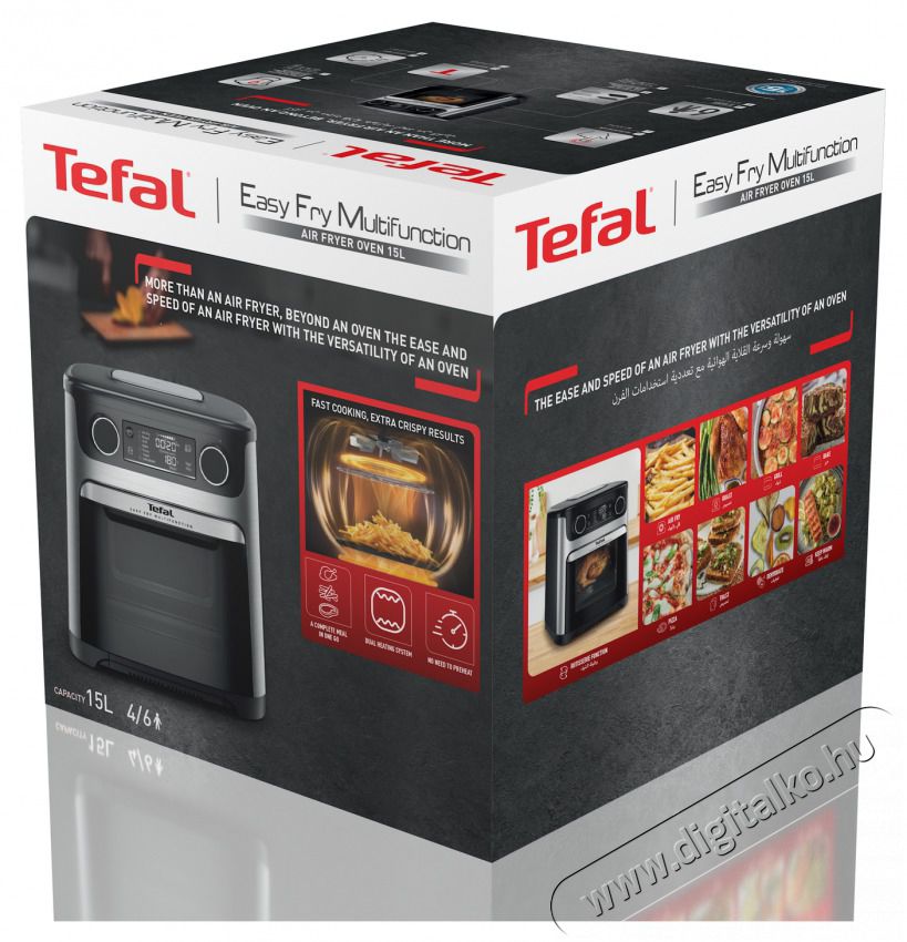 Tefal Easy Fry FW556DE0 forr&oacute;levegő s&uuml;tő Konyhai term&eacute;kek - Konyhai kisg&eacute;p (s&uuml;t&eacute;s / főz&eacute;s / hűt&eacute;s / &eacute;telk&eacute;sz&iacute;t&eacute;s) - L&eacute;gkever&eacute;ses főzőg&eacute;p / elektromos kukta / multifunkci&oacute;s s&uuml;tő - 505198