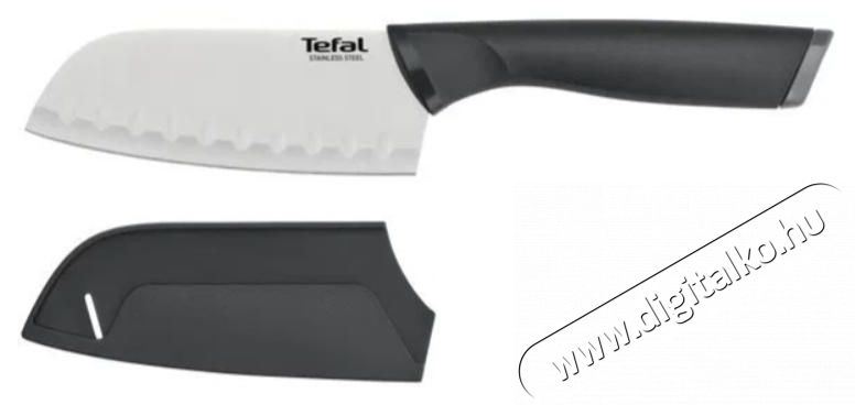 Tefal Comfort K2213644 rozsdamentes ac&eacute;l santoku k&eacute;s 12,5 cm Konyhai term&eacute;kek - Konyhai eszk&ouml;z - K&eacute;s / oll&oacute; - 520935