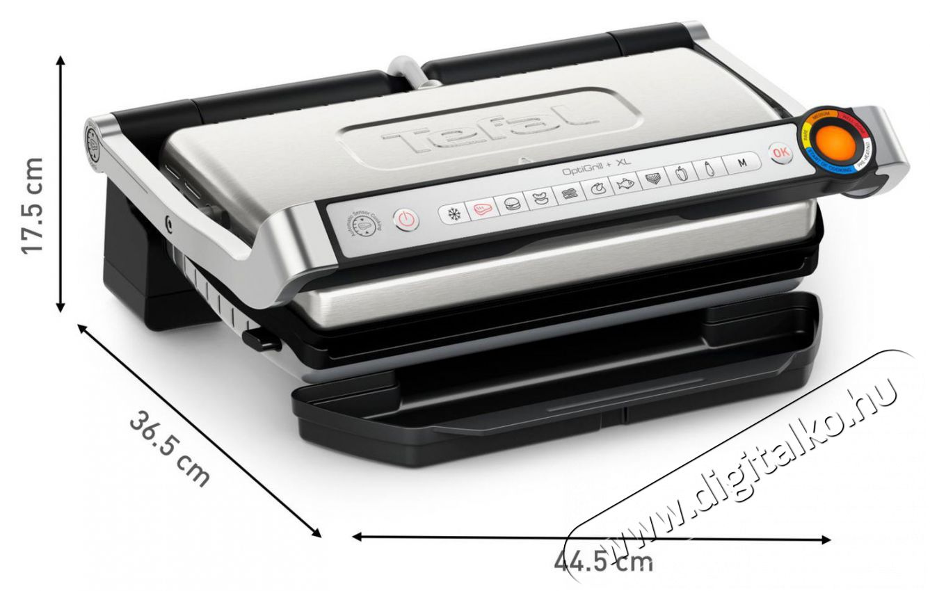 Tefal GC727D10 Optigrill+ XL Konyhai term&eacute;kek - Konyhai kisg&eacute;p (s&uuml;t&eacute;s / főz&eacute;s / hűt&eacute;s / &eacute;telk&eacute;sz&iacute;t&eacute;s) - Kontakt grill s&uuml;tő / s&uuml;tőlap - 520872