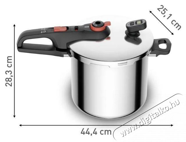 Tefal P2594401 Secure Chrono Kukta 8 l Konyhai term&eacute;kek - Ed&eacute;ny - Kukta - 520922