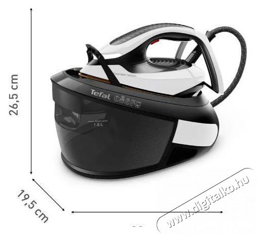 Tefal SV8156E0 Express Vision Black Gőz&aacute;llom&aacute;s H&aacute;ztart&aacute;s / Otthon / K&uuml;lt&eacute;r - Vasal&oacute; - Gőz&aacute;llom&aacute;s - 526359