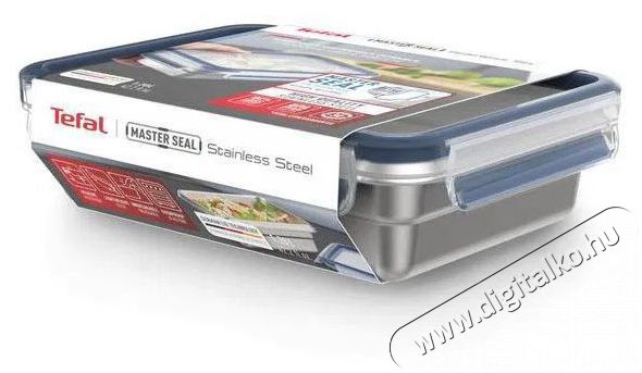 Tefal Master Seal 1,2 l-es t&aacute;rol&oacute;ed&eacute;ny, rozsdamentes ac&eacute;l, t&eacute;glalap alak&uacute; N1150510 Konyhai term&eacute;kek - Ed&eacute;ny - &Eacute;telt&aacute;rol&oacute; - 520900