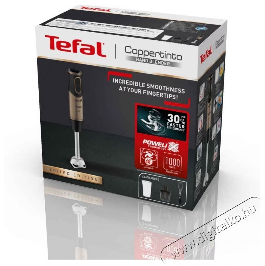 Tefal Quickchef Coppertinto 3 az 1-ben HB656G10 Botmixer Konyhai term&eacute;kek - Konyhai kisg&eacute;p (elők&eacute;sz&iacute;t&eacute;s / feldolgoz&aacute;s) - Botmixer - 531280