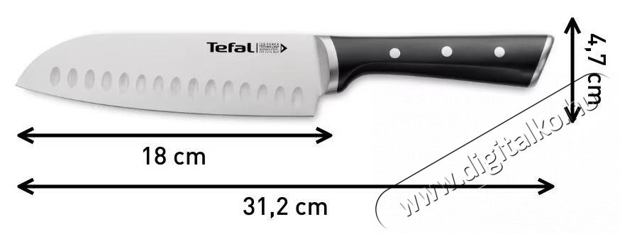 Tefal Ingenio Ice Force k&eacute;s, 18 cm, rozsdamentes ac&eacute;l penge Konyhai term&eacute;kek - Konyhai eszk&ouml;z - K&eacute;s / oll&oacute; - 533790
