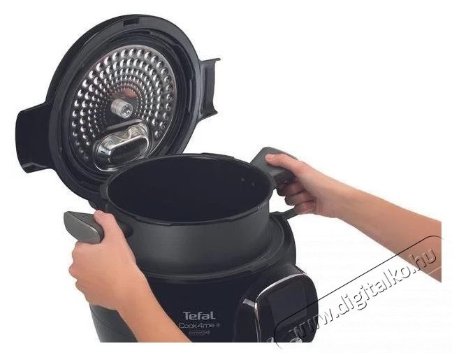Tefal CY855830 COOK4ME+ CONNECT Elektromos gyorsfőző kukta Konyhai term&eacute;kek - Konyhai kisg&eacute;p (s&uuml;t&eacute;s / főz&eacute;s / hűt&eacute;s / &eacute;telk&eacute;sz&iacute;t&eacute;s) - L&eacute;gkever&eacute;ses főzőg&eacute;p / elektromos kukta / multifunkci&oacute;s s&uuml;tő - 501332