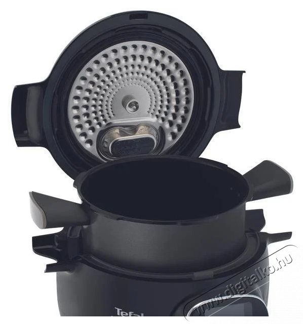 Tefal CY855830 COOK4ME+ CONNECT Elektromos gyorsfőző kukta Konyhai term&eacute;kek - Konyhai kisg&eacute;p (s&uuml;t&eacute;s / főz&eacute;s / hűt&eacute;s / &eacute;telk&eacute;sz&iacute;t&eacute;s) - L&eacute;gkever&eacute;ses főzőg&eacute;p / elektromos kukta / multifunkci&oacute;s s&uuml;tő - 501332