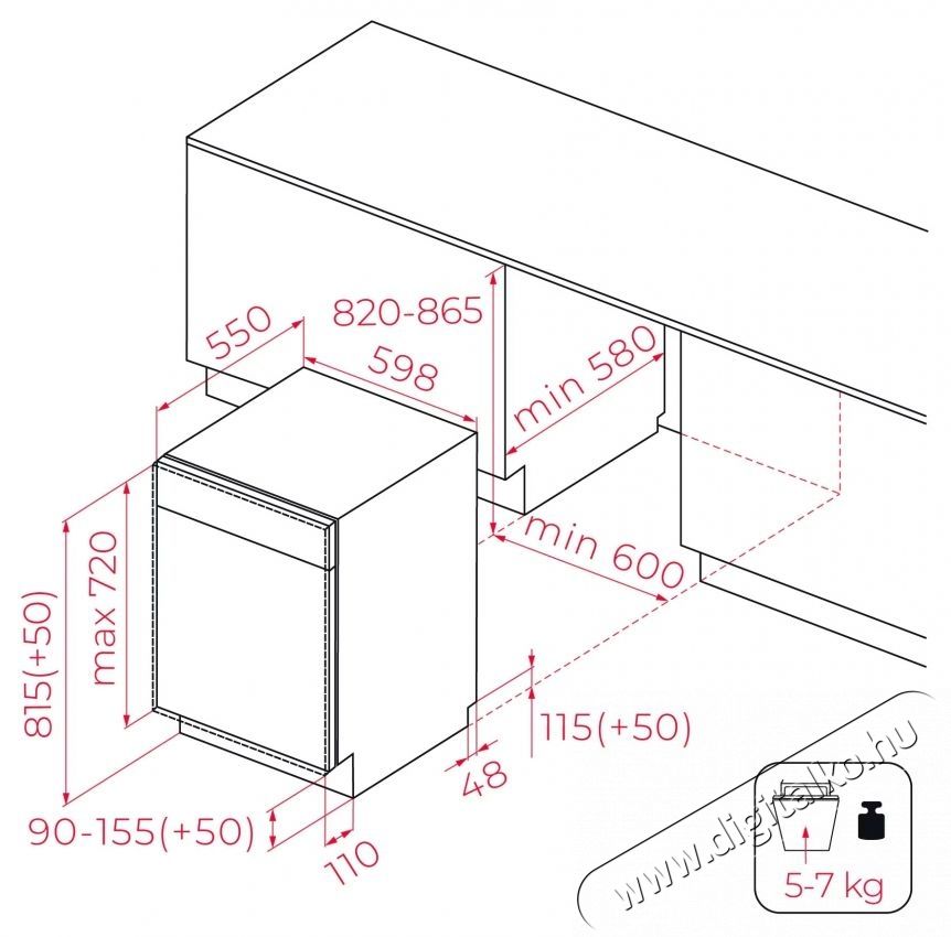 Teka DFI 46710 be&eacute;p&iacute;thető mosogat&oacute;g&eacute;p Konyhai term&eacute;kek - Mosogat&oacute;g&eacute;p - Norm&aacute;l (60cm) be&eacute;p&iacute;thető mosogat&oacute;g&eacute;p - 535795