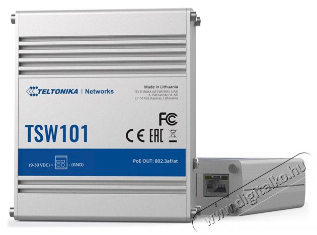 Teltonika TSW101 5x GbE PoE LAN nem menedzselhető PoE+ switch Iroda &eacute;s sz&aacute;m&iacute;t&aacute;stechnika - H&aacute;l&oacute;zat - Switch - 457382