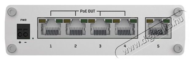 Teltonika TSW101 5x GbE PoE LAN nem menedzselhető PoE+ switch Iroda &eacute;s sz&aacute;m&iacute;t&aacute;stechnika - H&aacute;l&oacute;zat - Switch - 457382