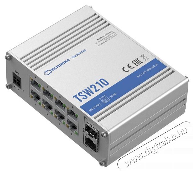 Teltonika TSW210 8x GbE LAN 2x SFP port nem menedzselhető switch Iroda &eacute;s sz&aacute;m&iacute;t&aacute;stechnika - H&aacute;l&oacute;zat - Switch - 457383