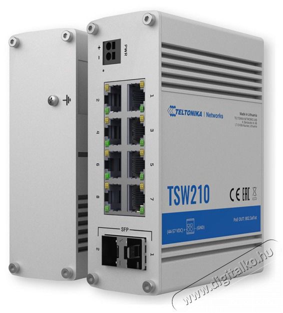 Teltonika TSW210 8x GbE LAN 2x SFP port nem menedzselhető switch Iroda &eacute;s sz&aacute;m&iacute;t&aacute;stechnika - H&aacute;l&oacute;zat - Switch - 457383