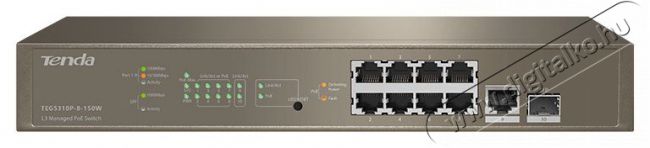 TENDA TEG5310P-8-150W 8port GbE LAN PoE (130W) menedzselhető switch Iroda &eacute;s sz&aacute;m&iacute;t&aacute;stechnika - H&aacute;l&oacute;zat - Switch - 434119