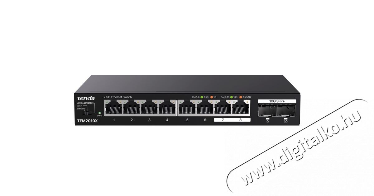 TENDA TEM2010X Switch otthoni haszn&aacute;latra Iroda &eacute;s sz&aacute;m&iacute;t&aacute;stechnika - H&aacute;l&oacute;zat - Switch - 532714