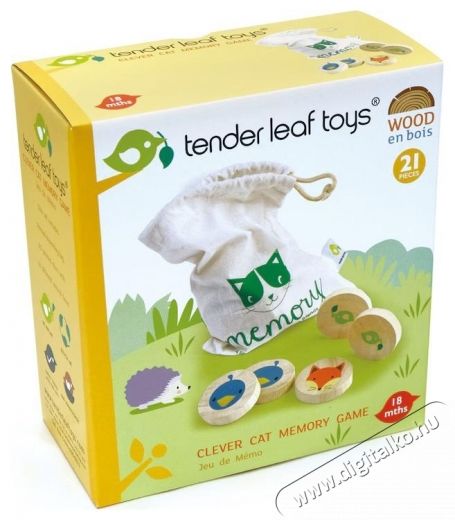 Tender Leaf Toys Okos cica Mem&oacute;ria j&aacute;t&eacute;k f&aacute;b&oacute;l, 21 darab H&aacute;ztart&aacute;s / Otthon / K&uuml;lt&eacute;r - J&aacute;t&eacute;k / Sport - Kreat&iacute;v / k&eacute;szs&eacute;gfejlesztő j&aacute;t&eacute;k - 533809