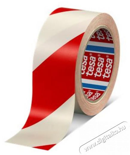 Tesa 60760-92 33mx50mm piros/feh&eacute;r jel&ouml;lőszalag H&aacute;ztart&aacute;s / Otthon / K&uuml;lt&eacute;r - Egy&eacute;b h&aacute;ztart&aacute;si term&eacute;k - 390714