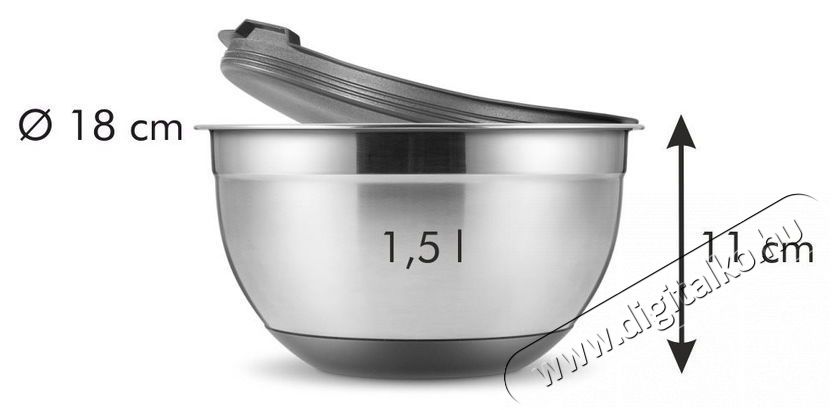 TESCOMA GrandCHEF T&aacute;l fed&eacute;llel 16cm, 1,5l 428600.00 Konyhai term&eacute;kek - Ed&eacute;ny - &Eacute;telt&aacute;rol&oacute; - 528078