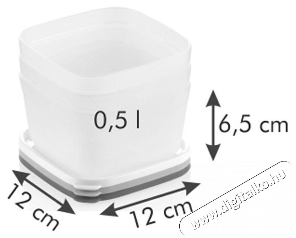 TESCOMA PURITY ed&eacute;nyek fagyaszt&aacute;shoz, 0,5 literes, 3 darabos Konyhai term&eacute;kek - Ed&eacute;ny - &Eacute;telt&aacute;rol&oacute; - 530171