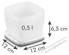 TESCOMA PURITY ed&eacute;nyek fagyaszt&aacute;shoz, 0,5 literes, 3 darabos Konyhai term&eacute;kek - Ed&eacute;ny - &Eacute;telt&aacute;rol&oacute; - 530171