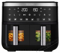 Tesla AirCook DualZone Q450 XXL Airfryer Konyhai termékek - Konyhai kisgép (sütés / főzés / hűtés / ételkészítés) - Olajsütő - 503868